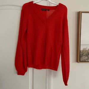 BRAVE SOUL RED SWEATER